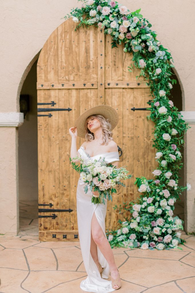 Effortless Hair and Make-Up for Tuscan Micro Wedding at Mission Inn 