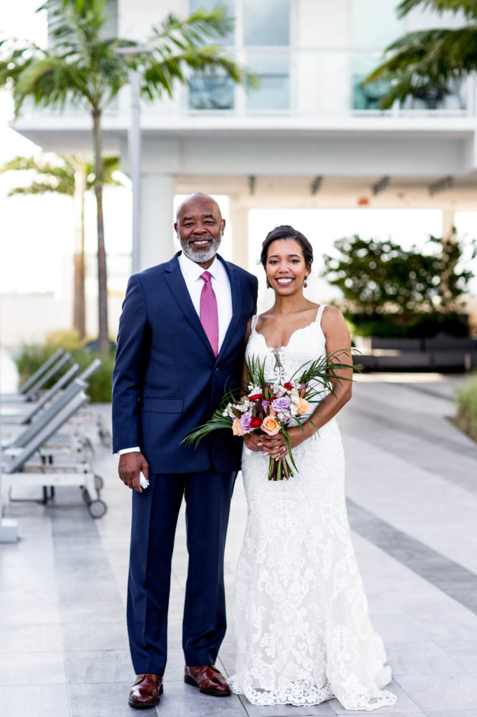 Downtown miami rooftop wedding